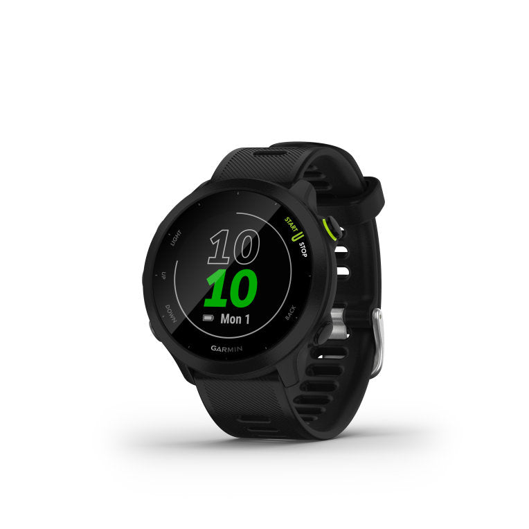 Smartwatch Garmin Forerunner 55 Bt Gps 42mm Mip Negro Resistencia Agua 5atm Pulsómetro Sueo