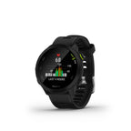 Smartwatch Garmin Forerunner 55 Bt Gps 42mm Mip Negro Resistencia Agua 5atm Pulsómetro Sueo