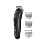 Afeitadora Corporal Braun Bodygroom Bg3340 Skinshield - Auto. 80m - 3 Peines - Bateria