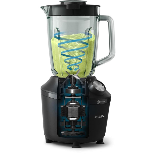 Batidora De Vaso Philips Series 3000 Hr2291 - 01 Problend - 2 Velocidades - Jarra Cristal 1.25 L - 600w Main Image