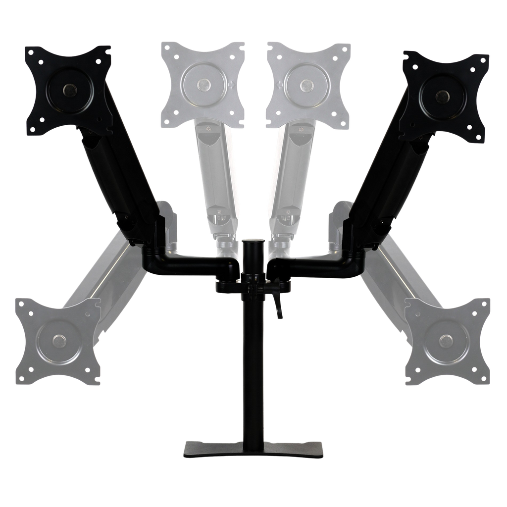 Brazo Phoenix Articulado Soporte Doble Monitor Ajustable 27 Pulgadas Vesa 75 X 75 - 100 X 100