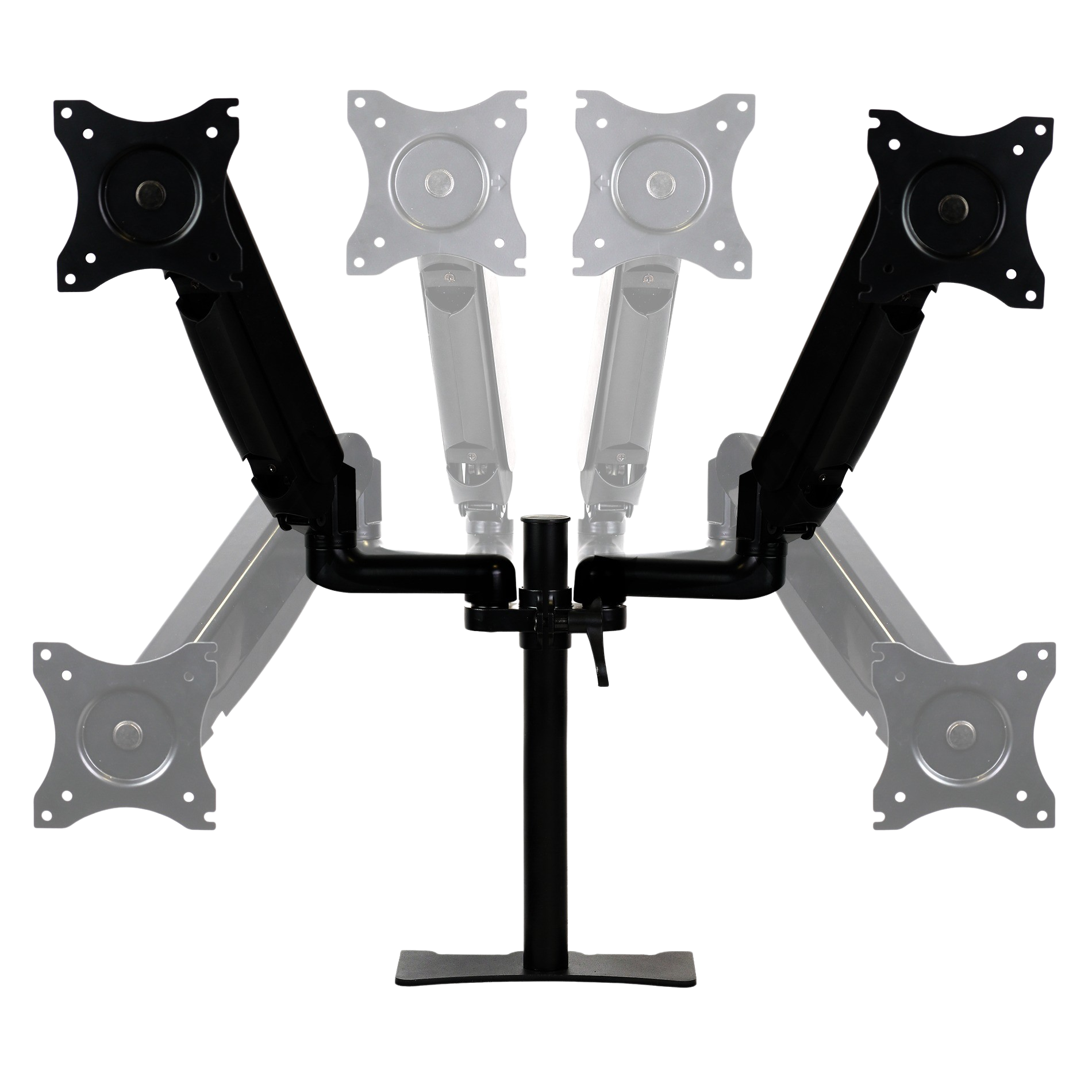 Brazo Phoenix Articulado Soporte Doble Monitor Ajustable 27 Pulgadas Vesa 75 X 75 - 100 X 100