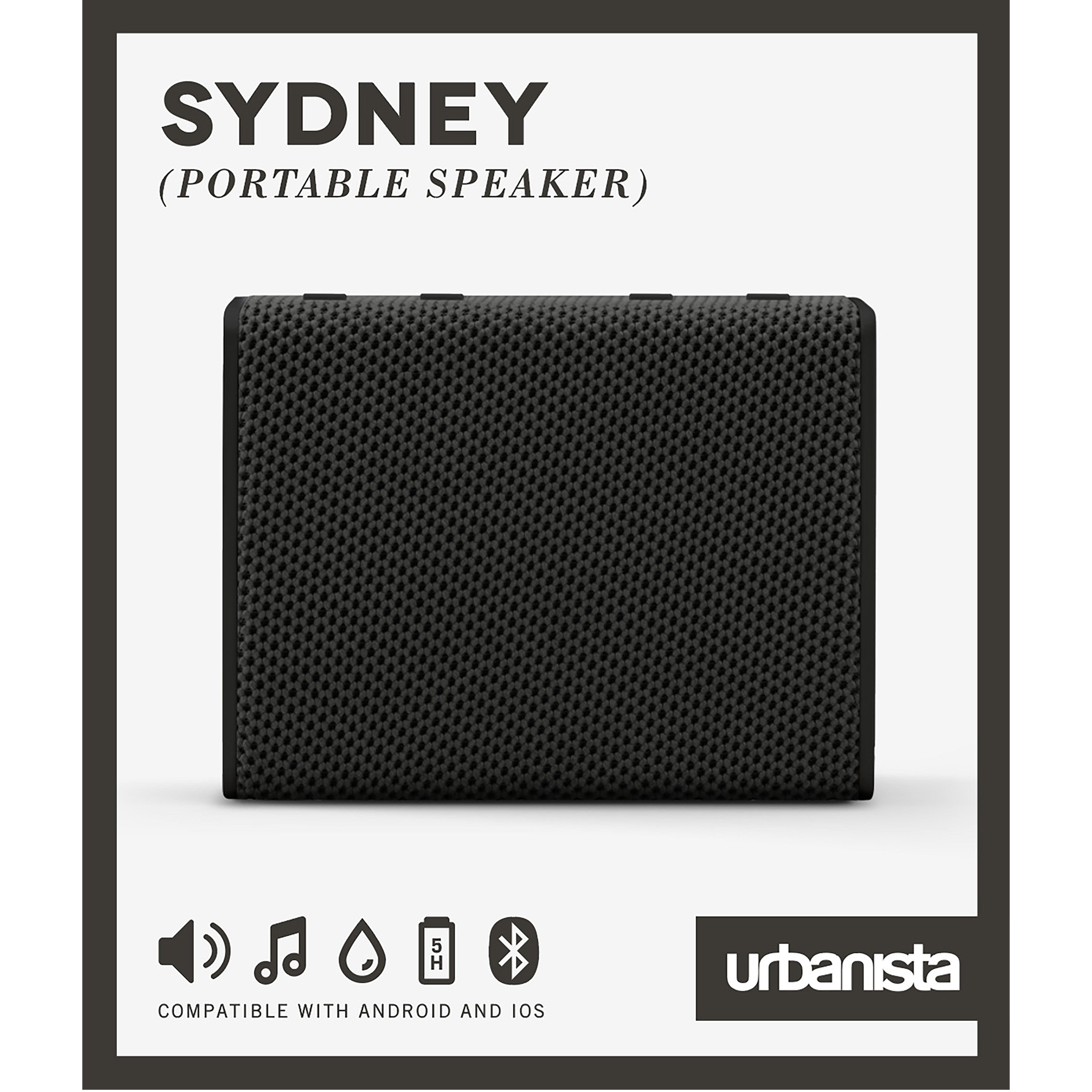 Altavoz Portatil Urbanista Sydney Bluetooth Negro - Midnight Black