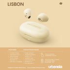 Auriculares Urbanista True Wireless Inalambricos Lisbon Vanilla Cream - Amarillo Vainilla