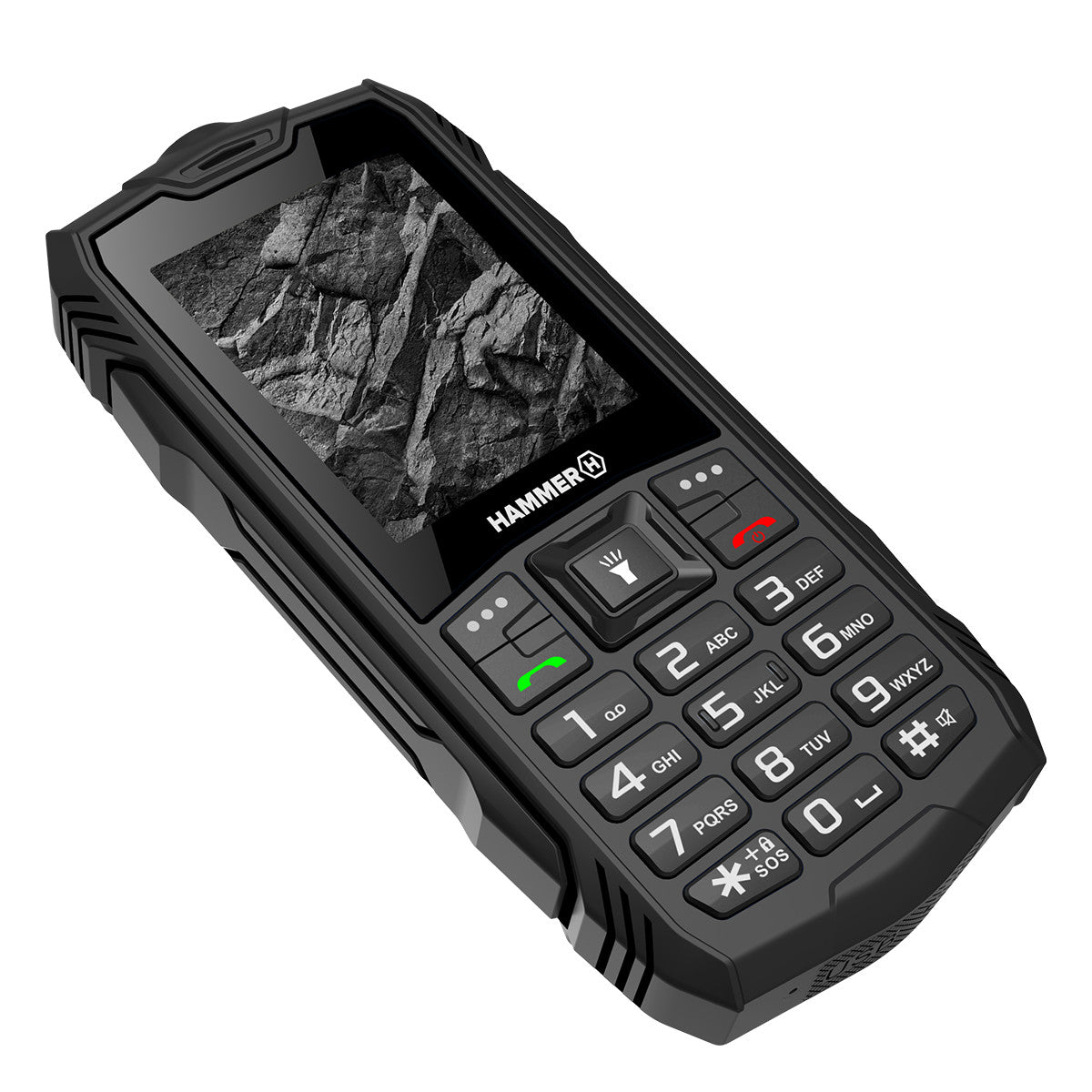 Telefono Movil Rugerizado Hammer Rock 2.4 Pulgadas - 0.3mpx - 2g
