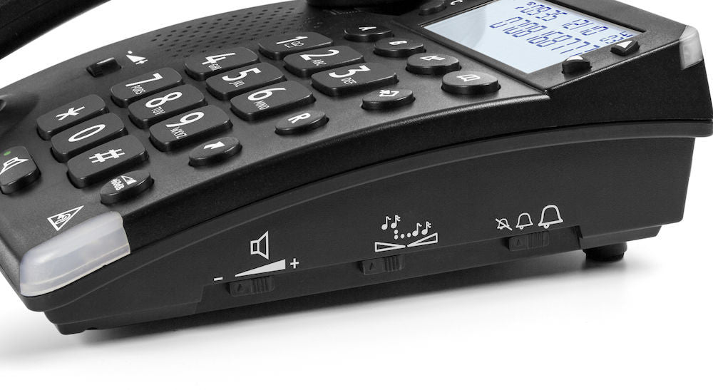 Telefono Fijo Doro Magna Black - Negro