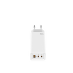 Cargador De Pared Leotec 65w Carga Rapida 2 Usb Tipo - C Pd 1 Usb - A Blanco