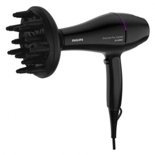 Secador De Pelo Philips Drycare Advanced Pro 2200w Ionizador X2 - Frio - Boq.9mm - Cable 1.8m - 6 Posiciones