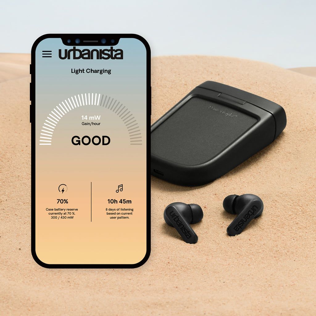 Auriculares Urbanista True Wireless Inalambricos Phoenix Desert Rose Carga Solar