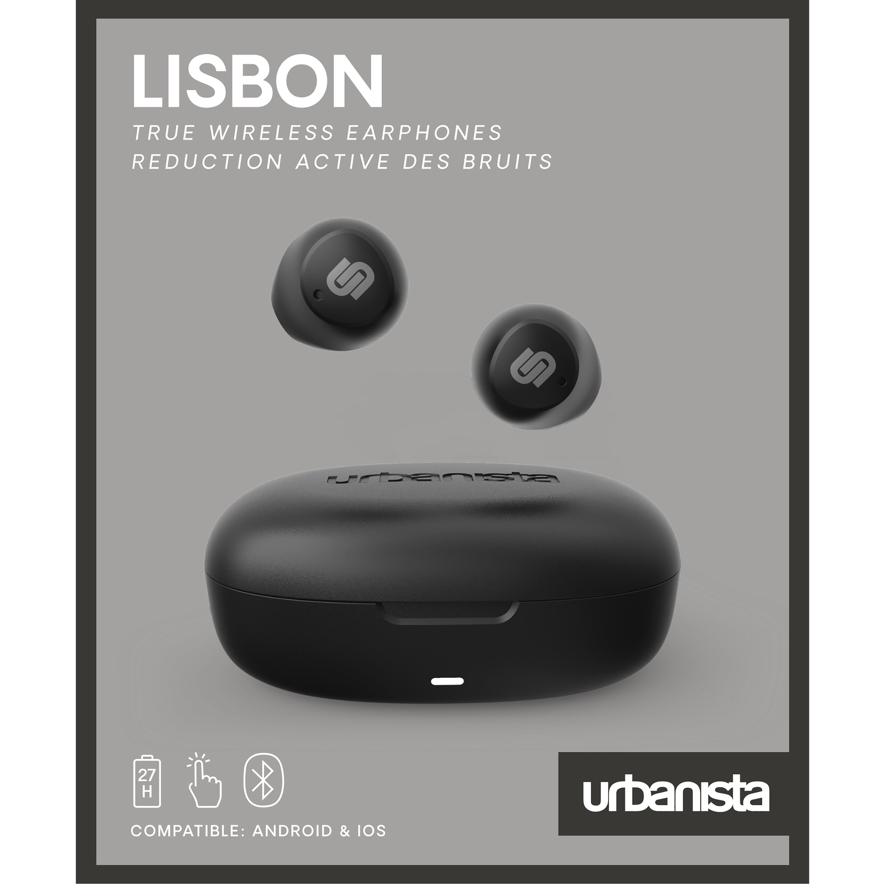 Auriculares Urbanista True Wireless Inalambricos Lisbon Midnight Black