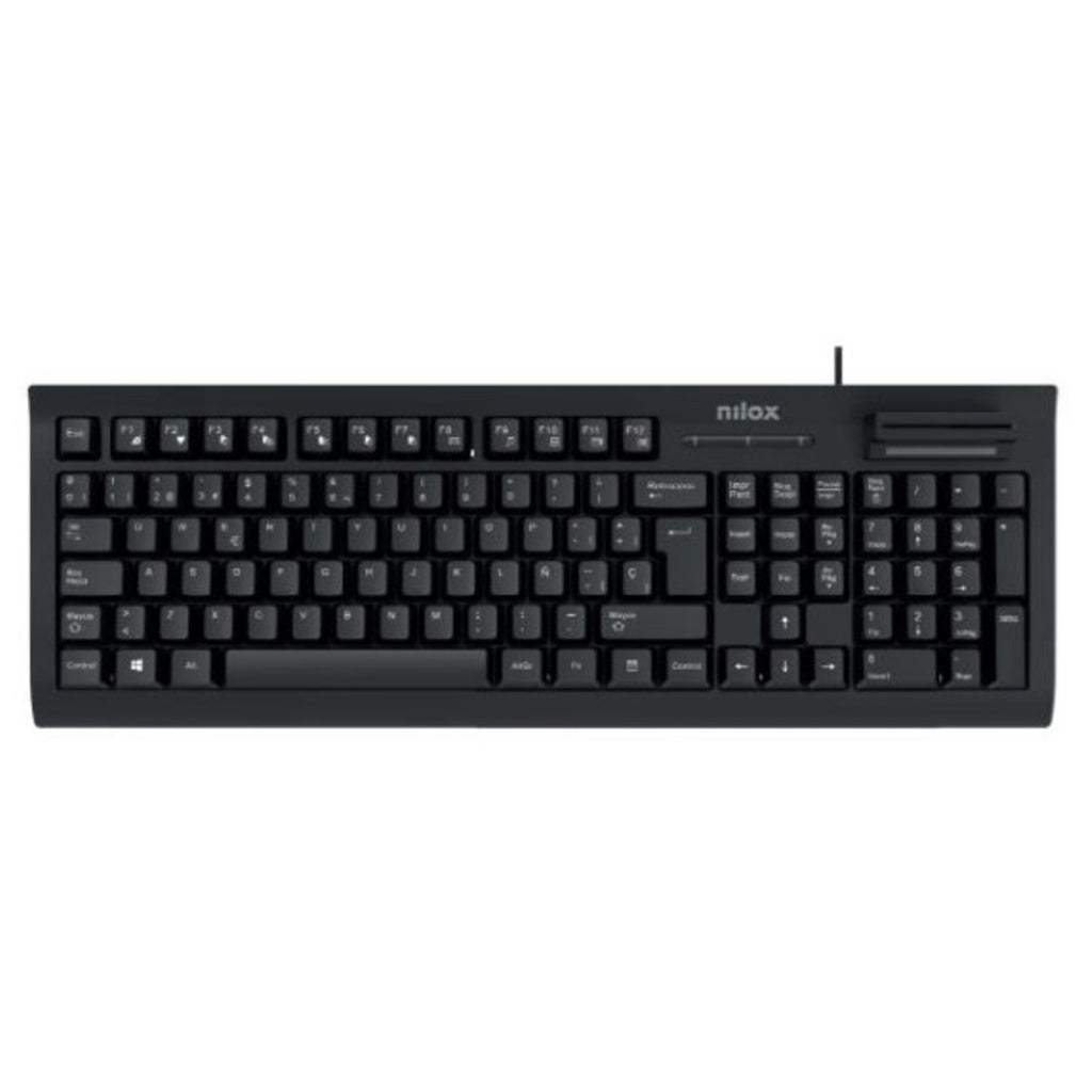 Teclado Nilox Nxkire0001 Con Lector Dni Usb Espaol