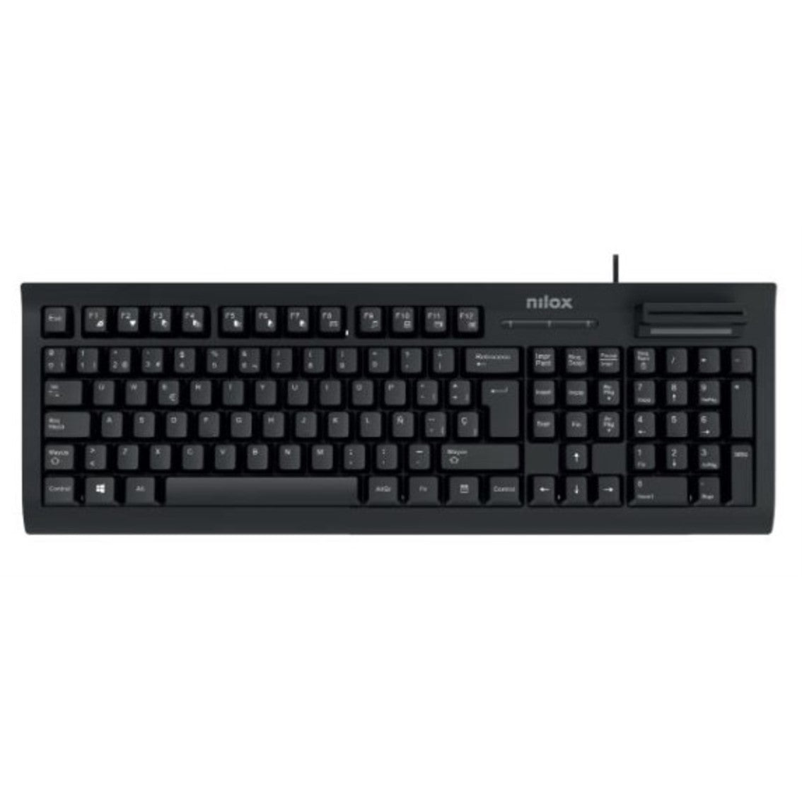 Teclado Nilox Nxkire0001 Con Lector Dni Usb Espaol