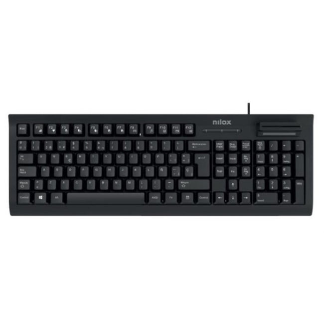 Teclado Nilox Nxkire0001 Con Lector Dni Usb Espaol Hover Image