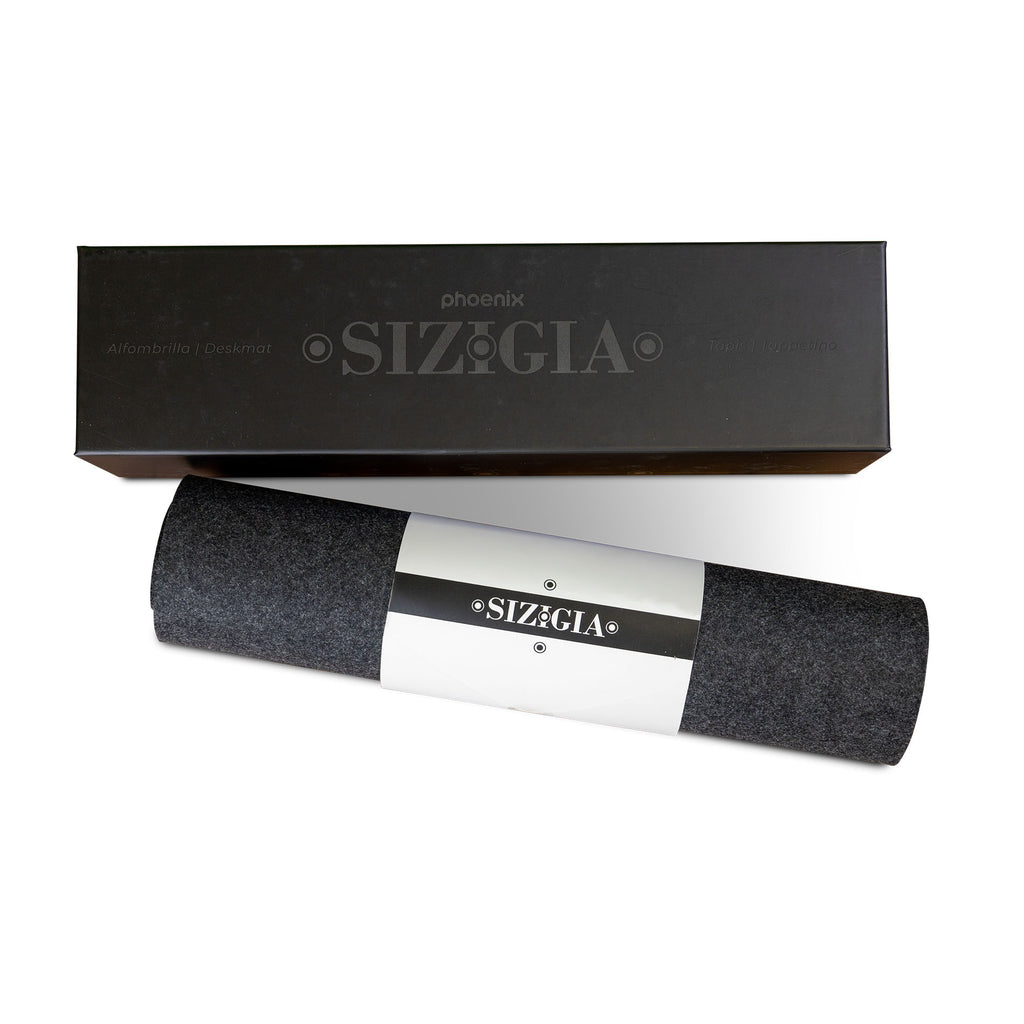 Phoenix Sizigia Alfombrilla Premium De Fieltro Para Escritorio Gris Oscuro Xl