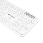 Teclado Inalámbrico Multidispositivo Phoenix K300 Blueooth Dual Y 2.4ghz Blanco
