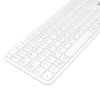 Teclado Inalámbrico Multidispositivo Phoenix K300 Blueooth Dual Y 2.4ghz Blanco