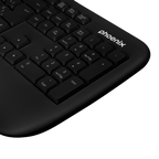 Phoenix K201 Teclado Ergonomico Inalambrico 2.4ghz Negro
