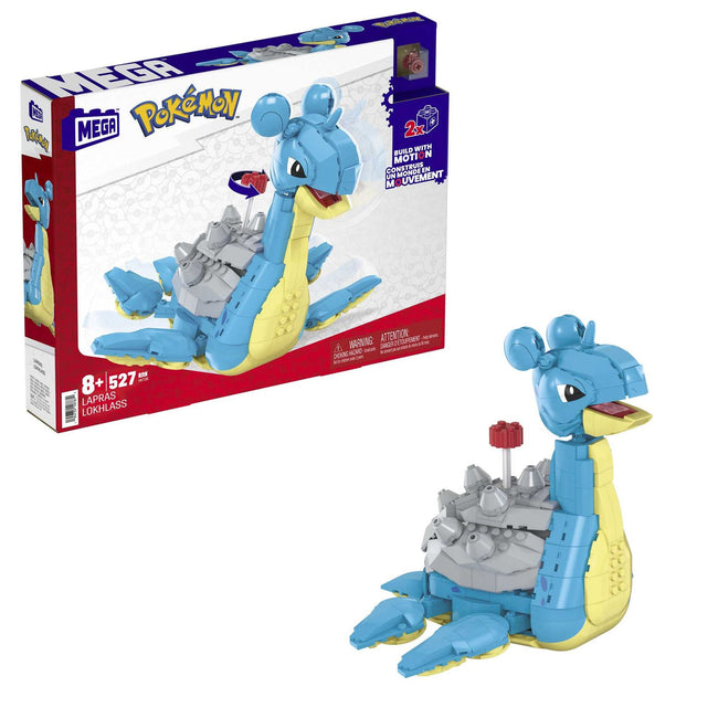 Figura Mattel Mega Construx Pokemon Lapras 527 Piezas Hover Image
