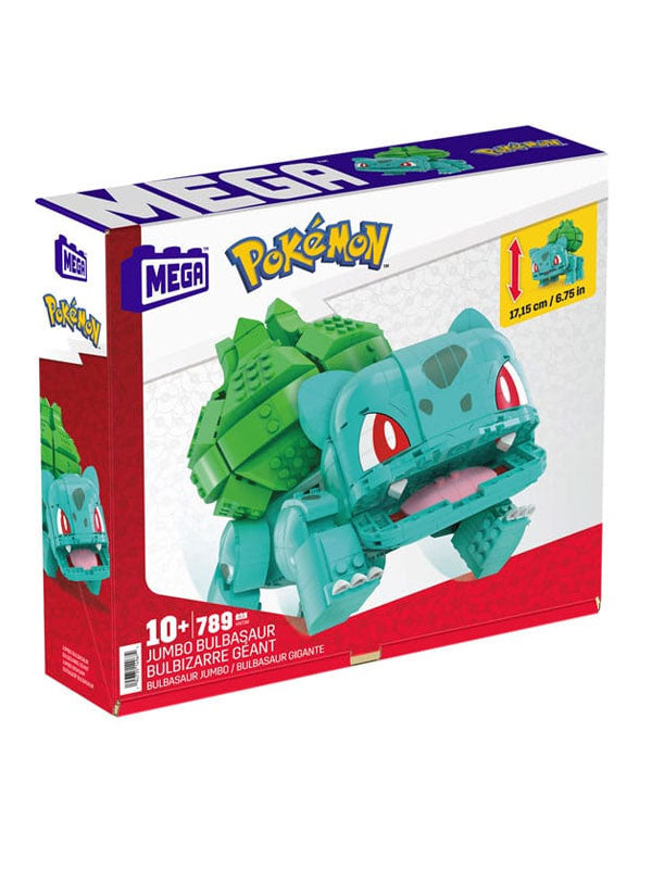 Figura Mattel Mega Construx Pokemon Jumbo Bulbasur Mega Construx 789 Pcs