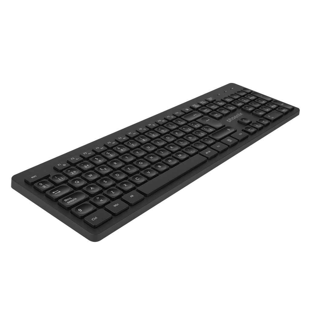 Teclado Inalambrico Qwerty Phoenix K200 Negro Delgado