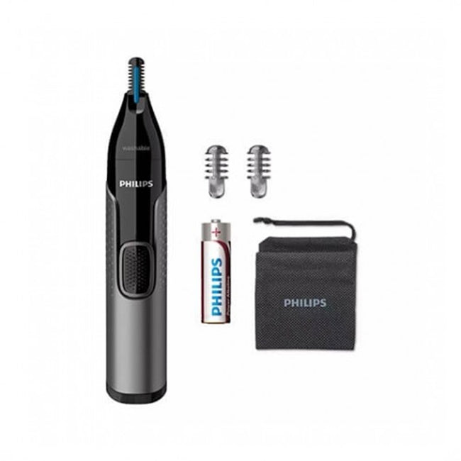 Cortapelos Philips + Naricero Nt3650 - 16 Negro 2peines - Cuchilla Lavable - Ducha - Recortador - Pila Aa Hover Image