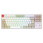 Teclado Gaming Royal Pbt Mecanico Blanco