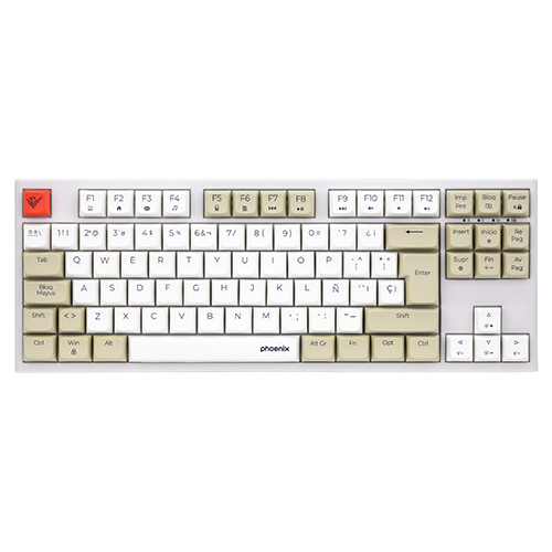 Teclado Gaming Royal Pbt Mecanico Blanco Main Image