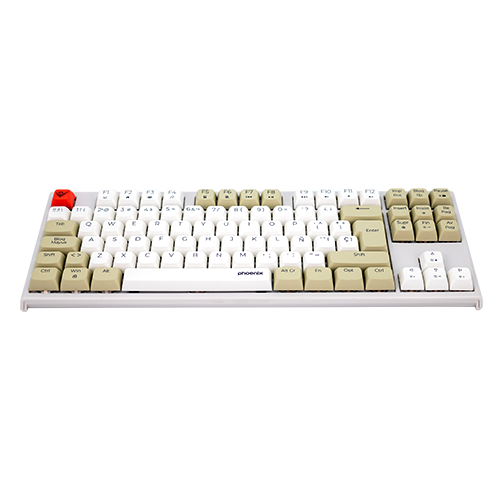 Teclado Gaming Royal Pbt Mecanico Blanco