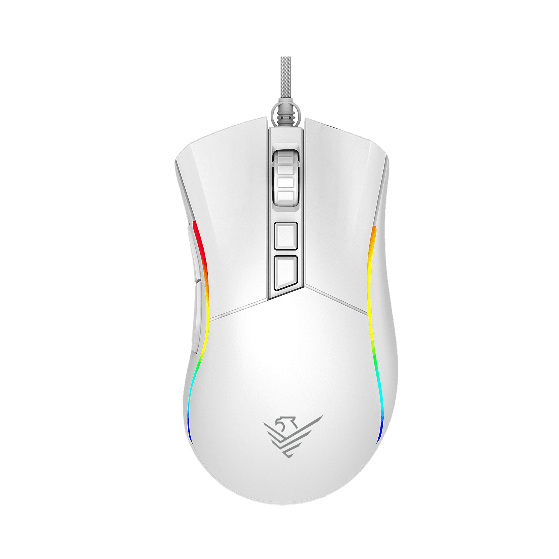 Ratón Phoenix Gaming Void 12000 Dpi De Alto Rendimiento Blanco Rgb Usb Configurable