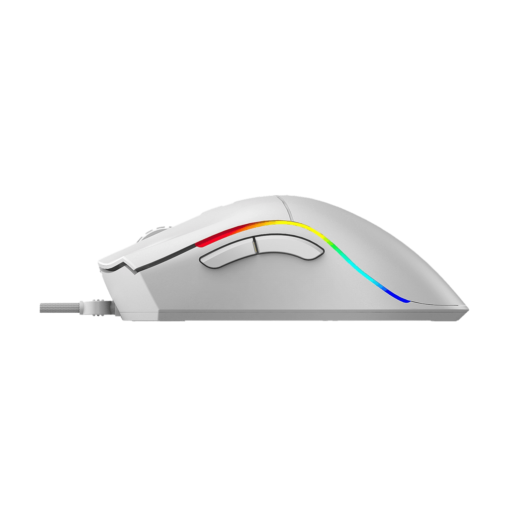 Ratón Phoenix Gaming Void 12000 Dpi De Alto Rendimiento Blanco Rgb Usb Configurable