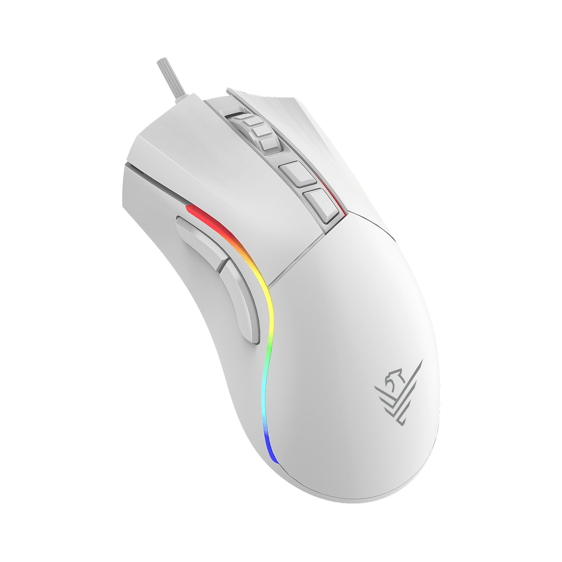 Ratón Phoenix Gaming Void 12000 Dpi De Alto Rendimiento Blanco Rgb Usb Configurable