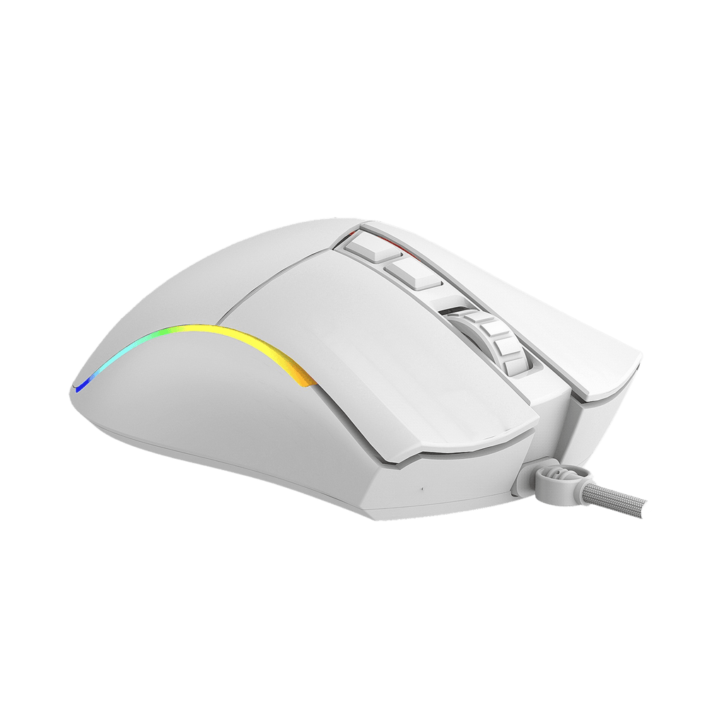 Ratón Phoenix Gaming Void 12000 Dpi De Alto Rendimiento Blanco Rgb Usb Configurable