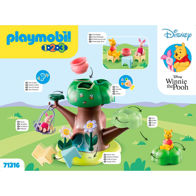 Playmobil 1.2.3 & Disney Winnie The Pooh & Piglet Casa Del rbol Main Image