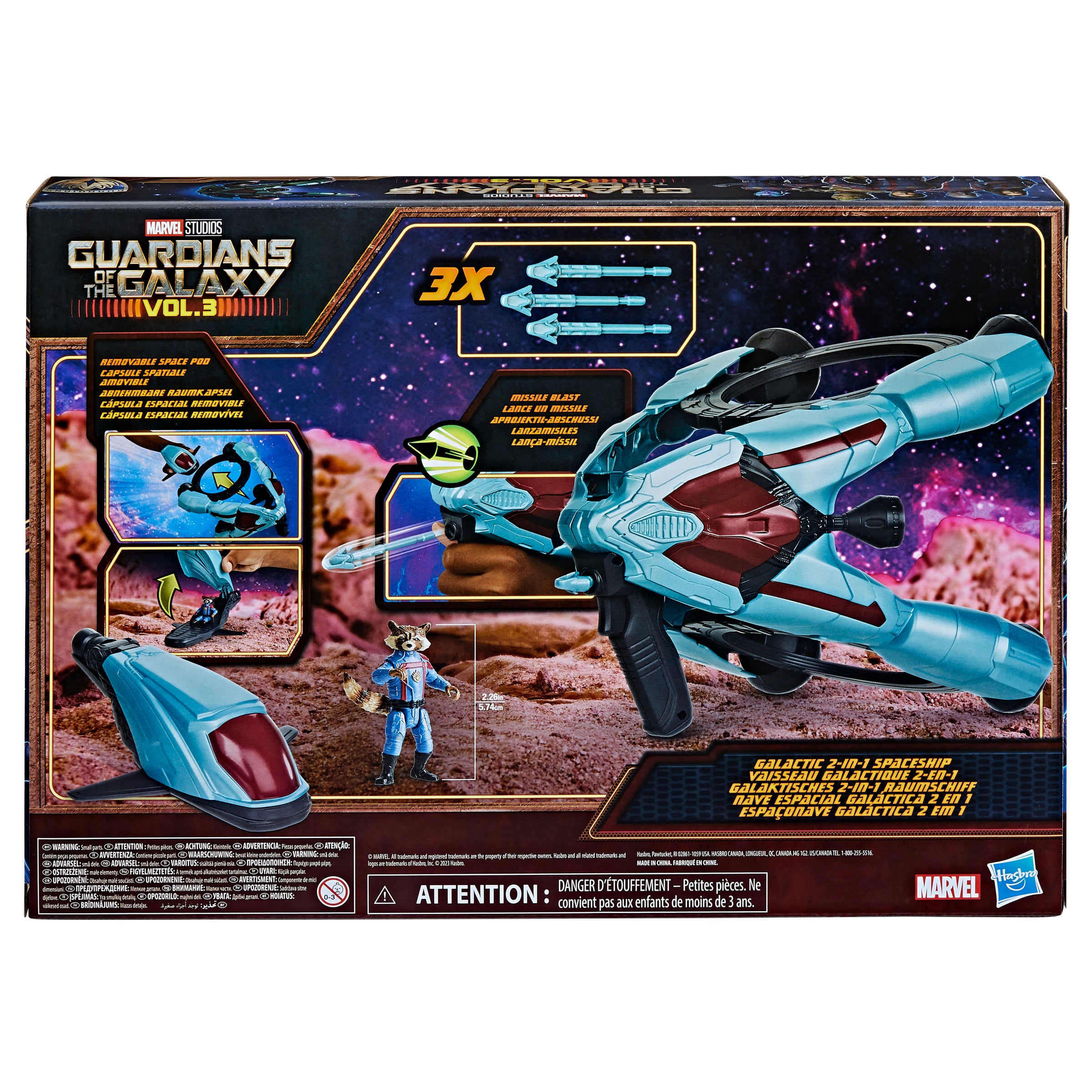 Nave Espacial Galáctica Hasbro Marvel Guardianes De La Galaxia Vol. 3