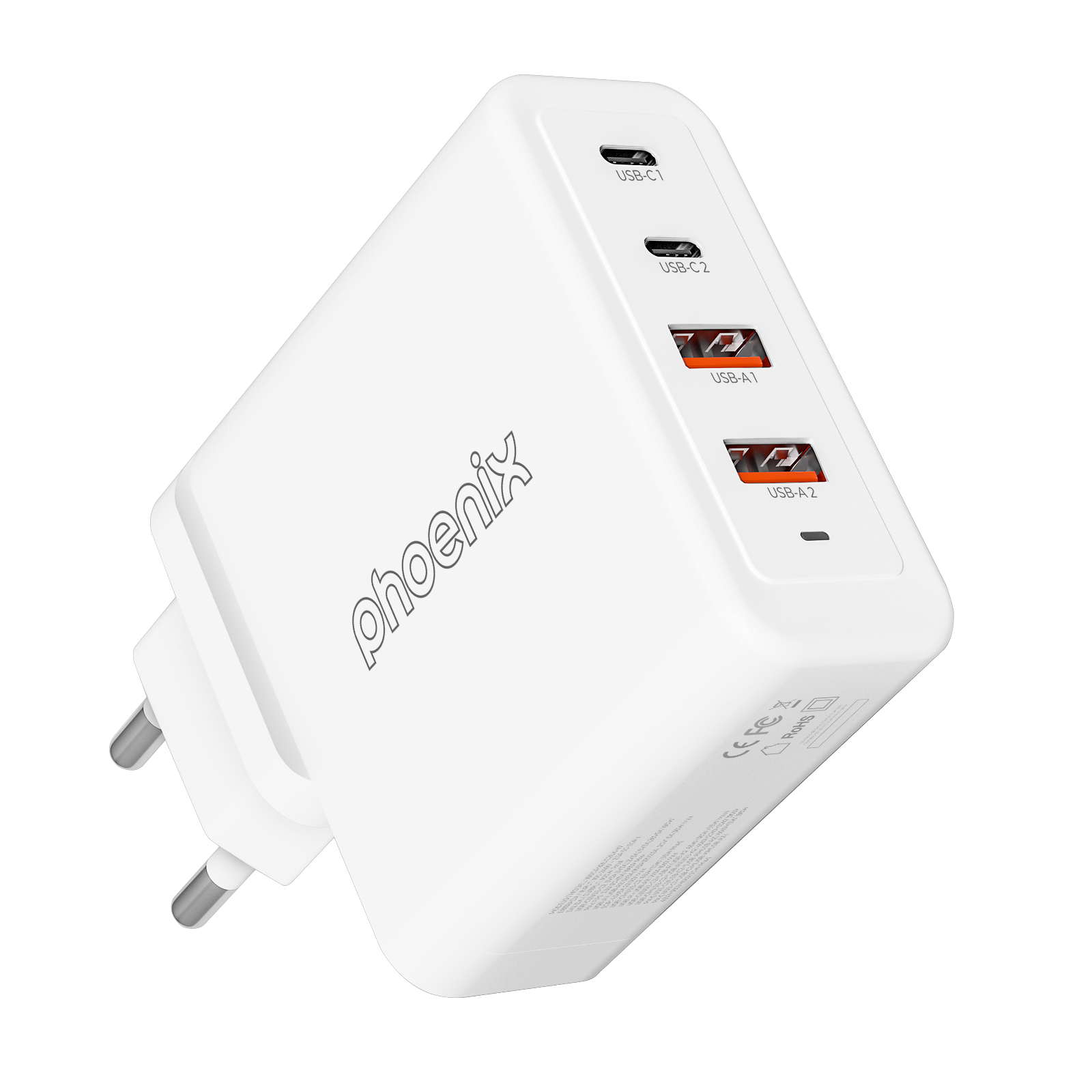 Cargador Tipo C 100w Gan Phoenix Universal Para Portatil Tablet O Smartphone Carga Rapida