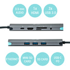 Nano Docking Station I - Tec Usb - C 4k Con Lan Y Power Delivery 100w