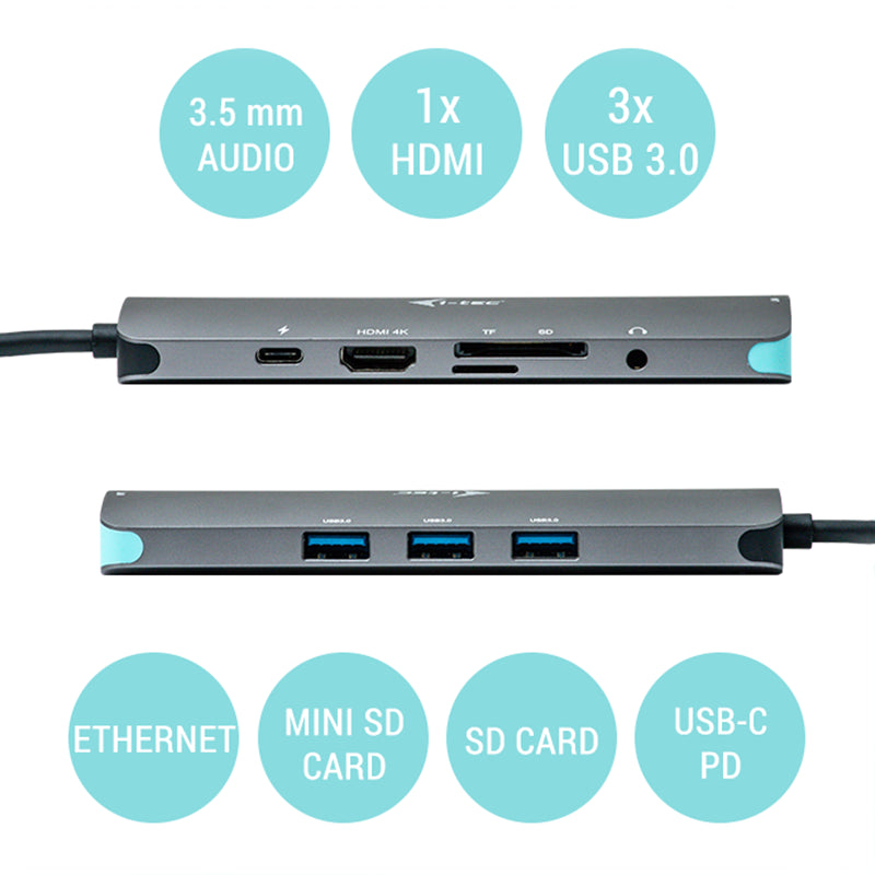 Nano Docking Station I - Tec Usb - C 4k Con Lan Y Power Delivery 100w