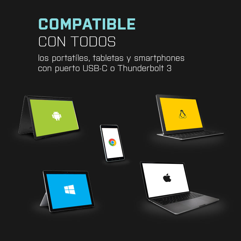 Nano Docking Station I - Tec Usb - C 4k Con Lan Y Power Delivery 100w