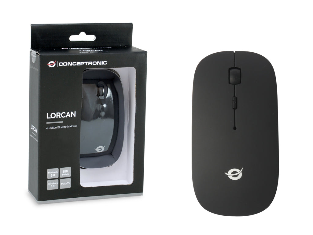 Mouse Raton Conceptronic Lorcan01 Bluetooh - 1600dpi