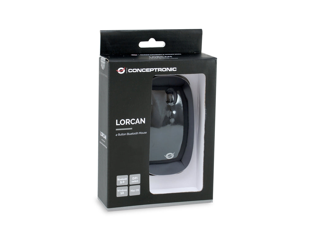 Mouse Raton Conceptronic Lorcan01 Bluetooh - 1600dpi