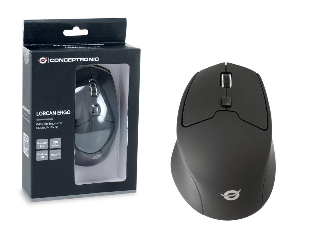 Mouse Raton Conceptronic Lorcan02 Bluetooh - 1600dpi