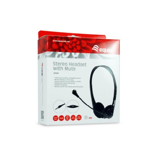 Auriculares Equip Life 245304 Jack 3.5mm Negro