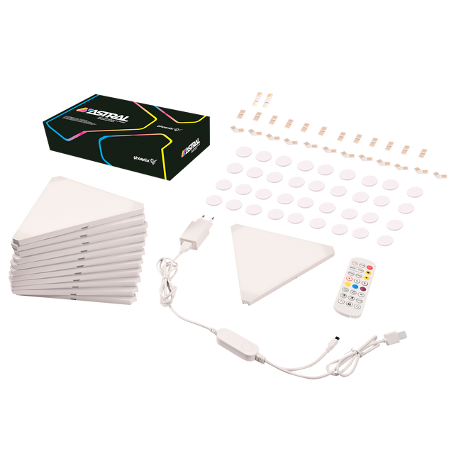 Phoenix Astral Kit De Iluminación Modular Rgb Con Paneles Triangulares Hover Image