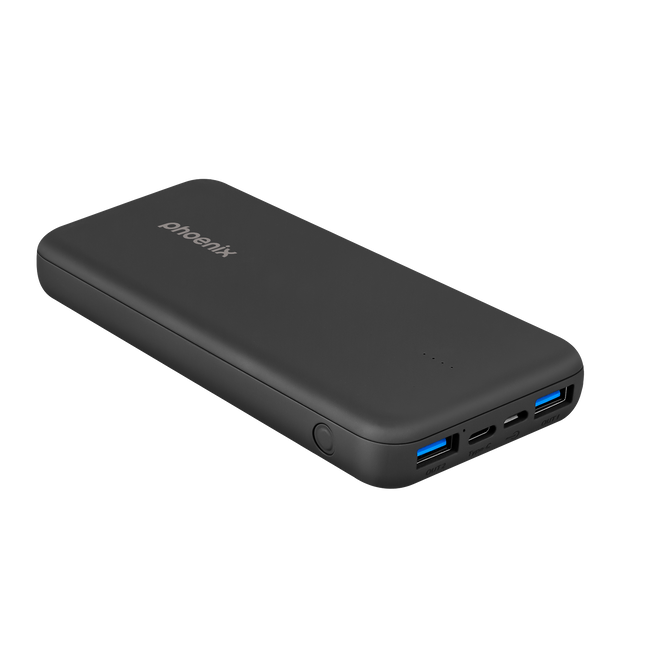 Phoenix Powerbank Batería Externa 10000mah Con 2 Usb Carga Rapida Y 1 Usb Tipo C Pd Main Image