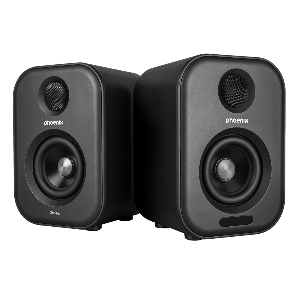 Altavoces De Estudio Phoenix Sonika 50w Con Bluetooth Jack Usb Para Ordenador