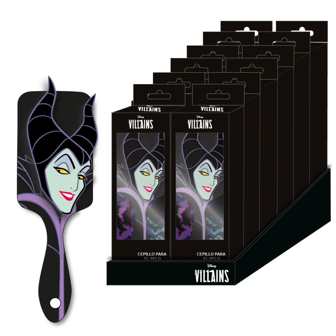 Cepillo De Pelo Rectangular Disney Villanas