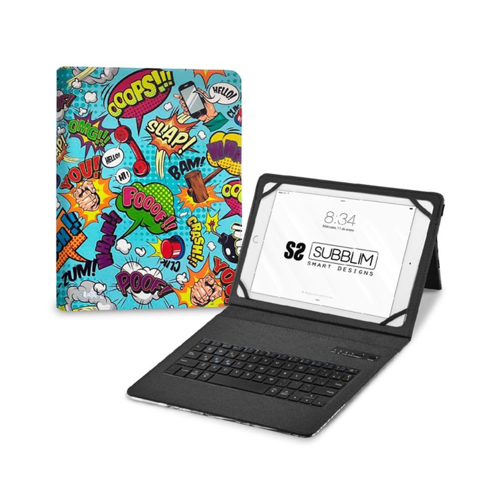 Funda + Teclado Subblim Keytab Pro 11 Pulgadas Trendy Comic