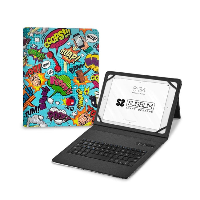 Funda + Teclado Subblim Keytab Pro 11 Pulgadas Trendy Comic Hover Image