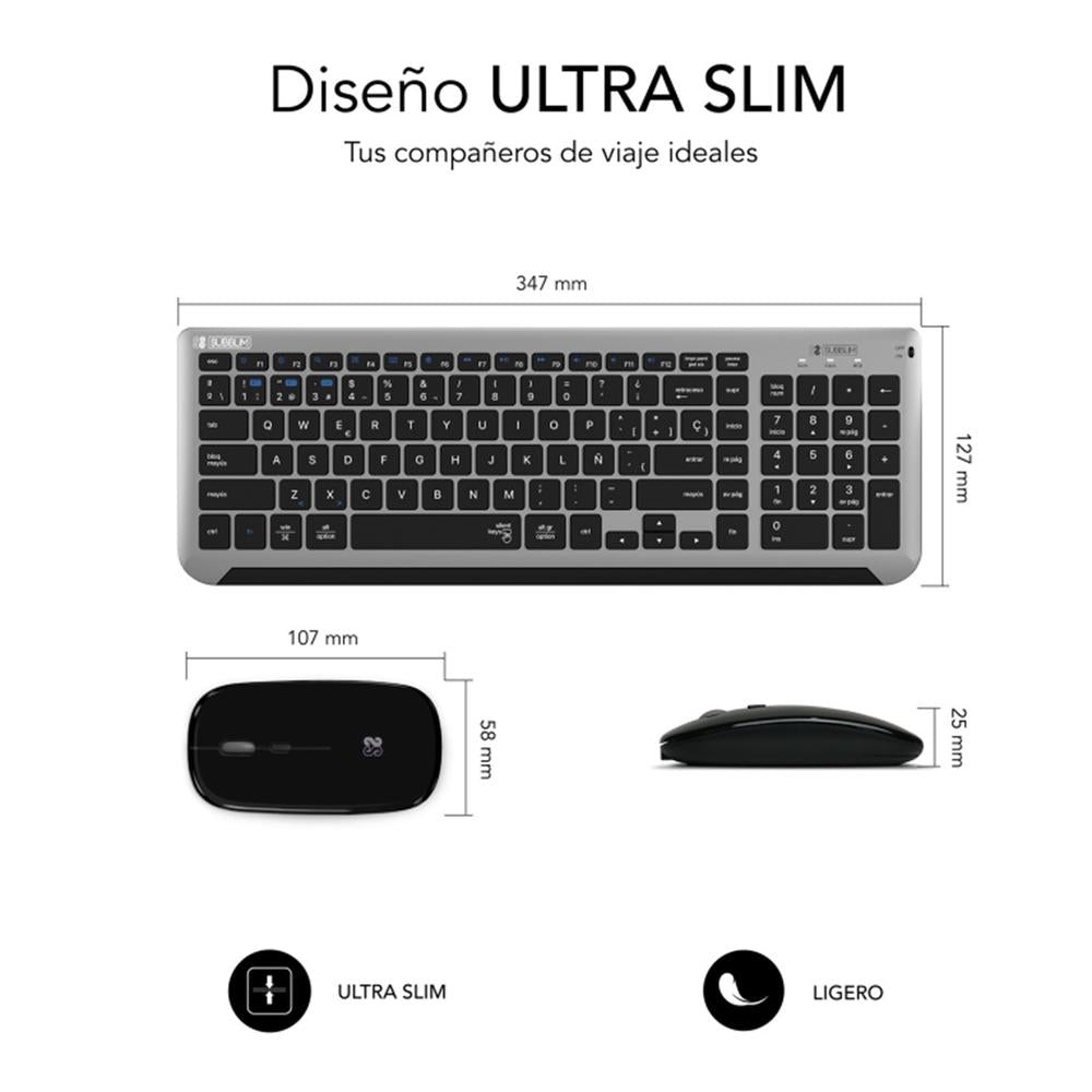 Teclado + Raton Subblim Subkbc - Dcep20 Inalambrico