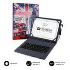 Funda + Teclado Subblim Keytab Usb Tipo C 10.1 Pulgadas England